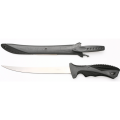 Нож филейный Mikado с ножнами 17,5 см.