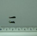 Мормышка Мотылек. d=2 мм. вольфрам. чёрный с блёстками